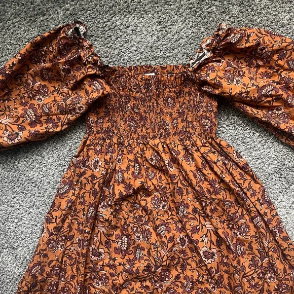 ⭐️SALE⭐️Mi Golondrina Orange Sundress - Picture 6 of 14